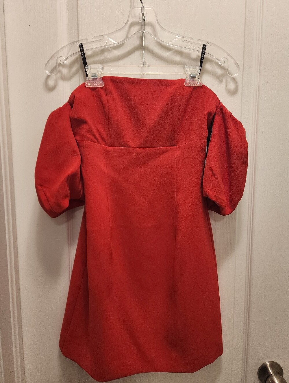 Marciano Strapless Red Mini Dress - Picture 2 of 6